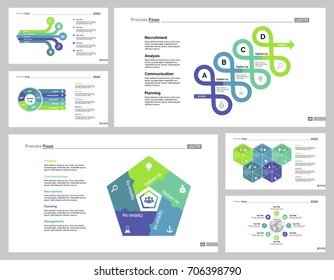 Six Management Slide Templates Set