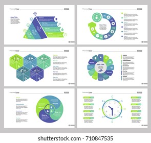 Six Management Slide Templates Set