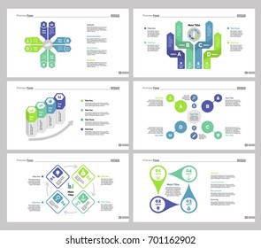 Six Marketing Slide Templates Set