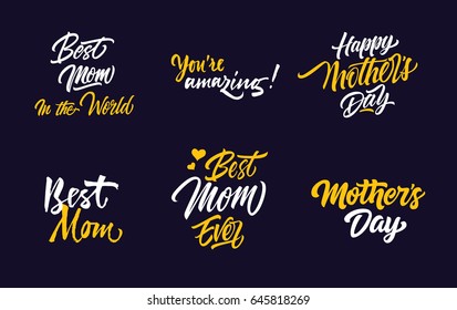 Six Mothers Day Inscriptions Set