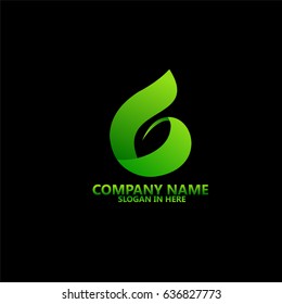 Six Nature Leaf Logo Template