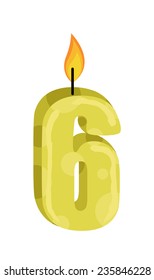 Six Number Candle