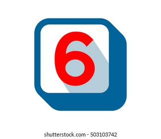 six number typography typeset logotype numeral numeric nominal image vector icon