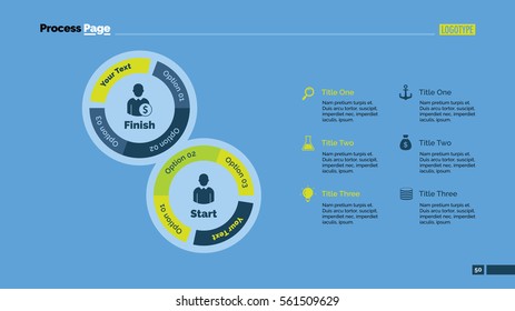 Six Option Start and Finish Slide Template