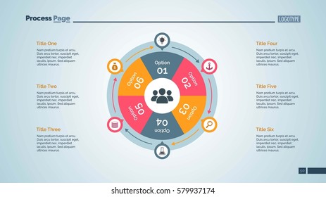 Six Options Cycle Slide Template