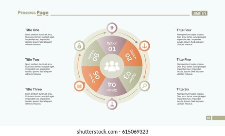 Six Options Cycle Slide Template