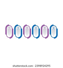 six options infographic template. geometric informational template. annual report, education, magazine, internet, business information template