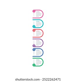 sechs Optionen Infografik Vorlage. Internet, Web, Business, Magazin, Jahresbericht Informationsvorlage. geometrische Infografik-Vorlage