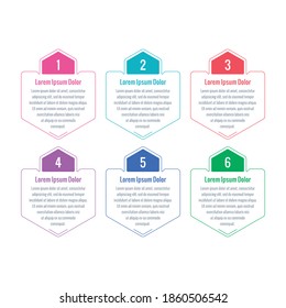 seis opciones plantilla informativa. informe anual geométrico, plantilla de infografía de internet. plantilla de infografía de negocios