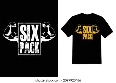 six pace gym t shirt 