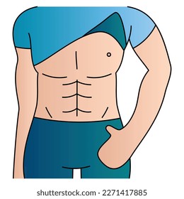 Six pack illustration design element for website, applications, icon, component, printing, document, poster design.