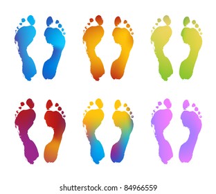 Baby Foot Prints Baby Gender Reveal Stock Vector (Royalty Free ...