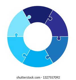 Six Part Circular Puzzle