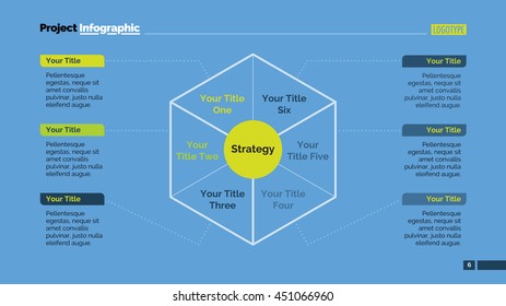 Six Parts Diagram Slide Template