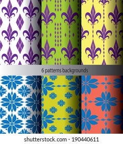 six patterns backgrounds 