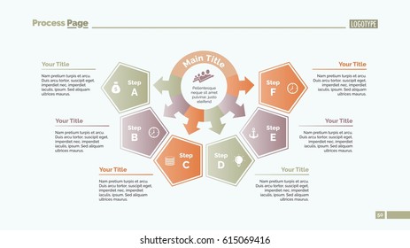 Six Pentagon Options Slide Template