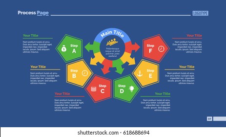 Six Pentagon Options Slide Template