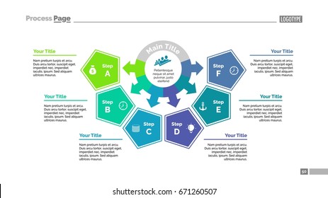 Six Pentagon Options Slide Template