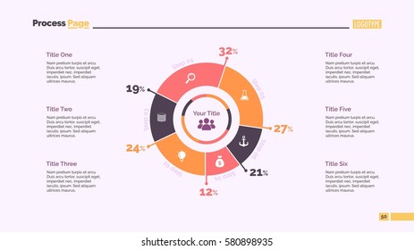 Six Percentage Sectors Slide Template