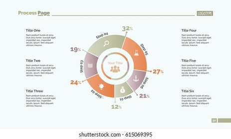 Six Percentage Sectors Slide Template