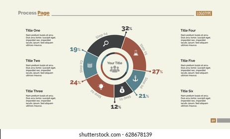 Six Percentage Sectors Slide Template