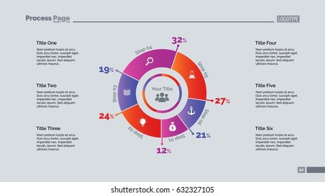 Six Percentage Sectors Slide Template