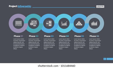 Six Phases Timeline Slide Template