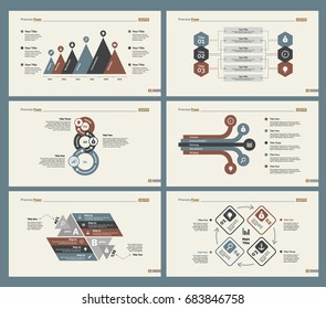 Six Planning Slide Templates Set