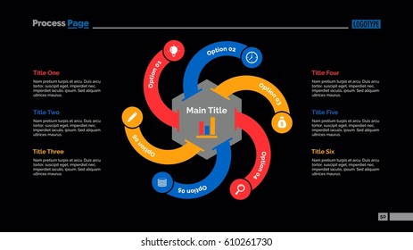 Six Points Plan Slide Template Stock Vector (Royalty Free) 610261730 ...