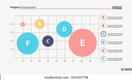 Six process elements on grid template. Business data. Graph, chart, design. Creative concept for infographic, report. Can be used for topics like analysis, research, production