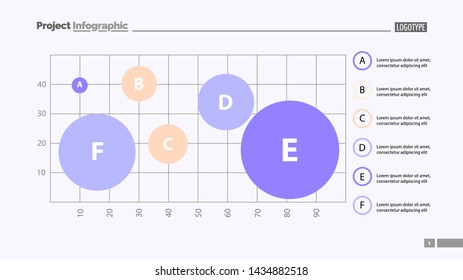 Six process elements on grid template. Business data. Graph, chart, design. Creative concept for infographic, report. Can be used for topics like analysis, research, production