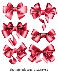Six red bows