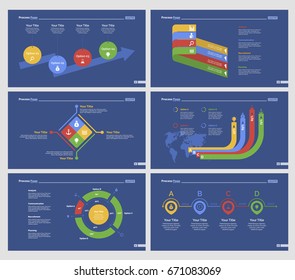 Six Research Slide Templates Set