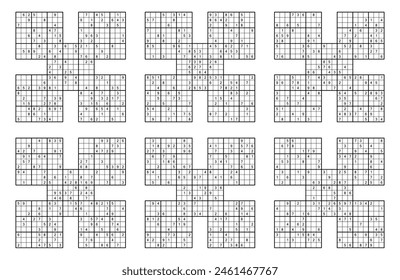 Six Samurai Sudoku puzzle game set