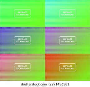 six sets of blue, purple, pink, red and light green gradient background with stripes. simple, blur, modern and color. used for background, backdrop, wallpaper, banner, homepage, card  or poster