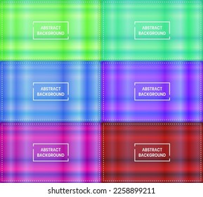 six sets of green, blue, pink and red neon light line vertical and horizontal. abstract background with pattern and texture. modern, color, gradient and simple concept. used for backdrop or banner