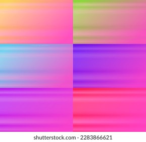 six sets of pink horizontal background. shiny, simple, blur, modern and colorful. yellow, green, blue, purple and red. great for background, backdrop, wallpaper, banner, homepage, card  or poster