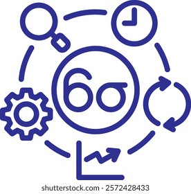 Six Sigma Element For Design Graphic