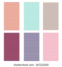 Six simple vintage beautiful backgrounds. Vector illustration, eps 10