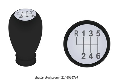 Six Speed Gearstick Vector Illustration Stock Vector (Royalty Free ...