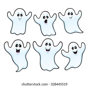 Six Spooky Ghosts for Halloween