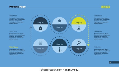 Six Stages Cycle Slide Template