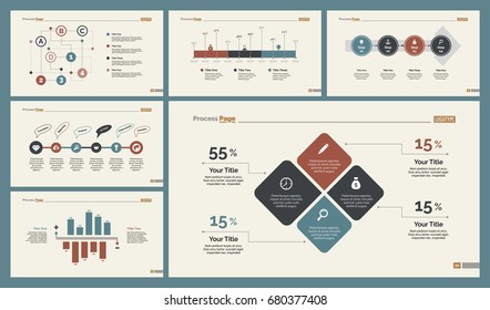 Six Statistics Diagrams Templates Set