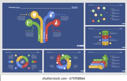 Six Statistics Slide Templates Set