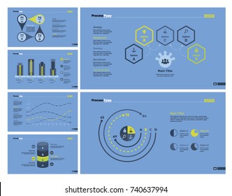 Six Statistics Slide Templates Set