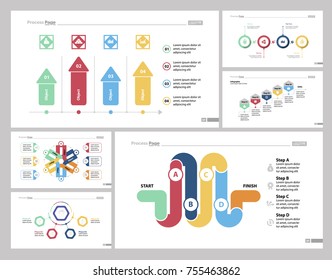 Six Statistics Slide Templates Set