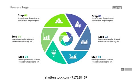 Six Steps Circle Slide Template