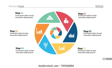 Six Steps Circle Slide Template