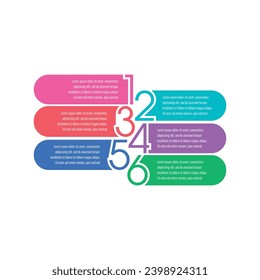 plantilla de infografía de seis pasos. educación, informe anual, plantilla de información de revista. plantilla de infografía de negocios