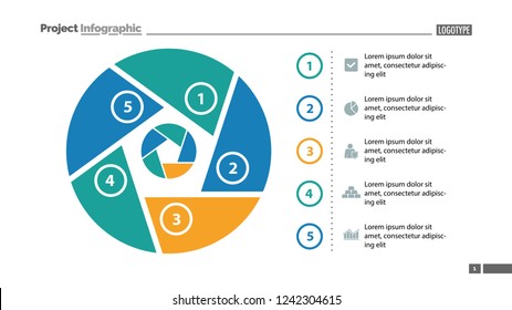 Six steps process chart slide template. Business data. List, diagram, design. Creative concept for infographic, presentation. Can be used for topics like management, production, finance.